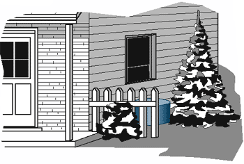 The outside compressor for a central air conditioner should be shaded from direct sun.