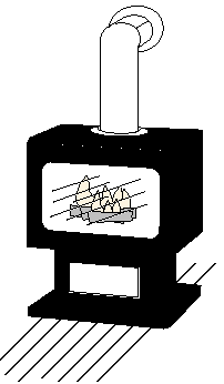Free-Standing Gas Fireplace