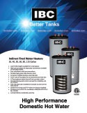 Indirect Water Heaters Sales Sheet