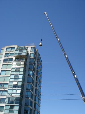 1500 Block West 15th Avenue - Crane Hoist of Storage Tank